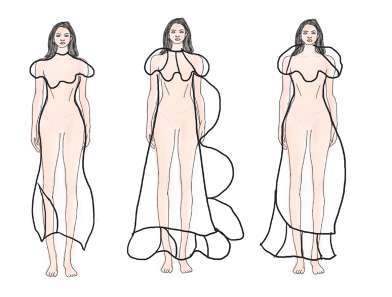 Symphony of Survival flower fashion illustrations 47